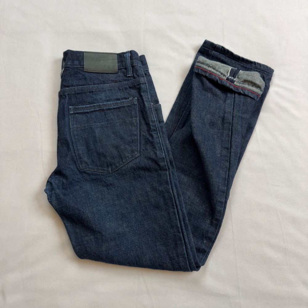RALEIGH DENIM Jones Selvedge‎ Raw Denim Mens Jeans 30x30 Button Fly handmade USA